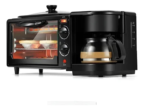 HORNO ELÉCTRICO CAFETERA FREIDORA 3 EN 1